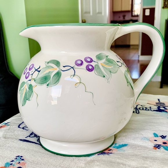 Gibson Kitchen Vintage Gibson Home Floral Ceramic Grape Wide Large